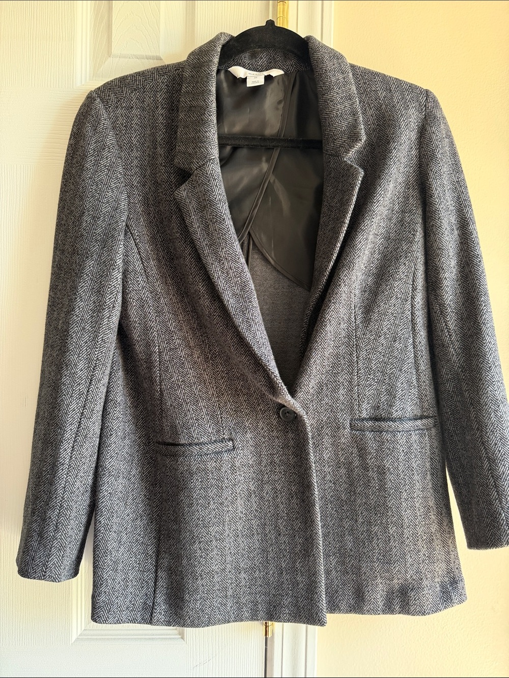 Old Navy Gray Herringbone Women’s Blazer Jacket